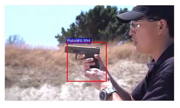 AI System Warns When Gun Appears in Video