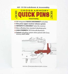 Cross Armory | QUICK PINS .308/AR-10 | CA Legal AR-10 Parts