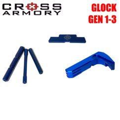 3 piece kit for Glock gen 3 by Cross Armory - BLUE