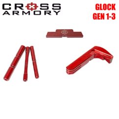 3 piece kit for Glock gen 3 by Cross Armory - RED