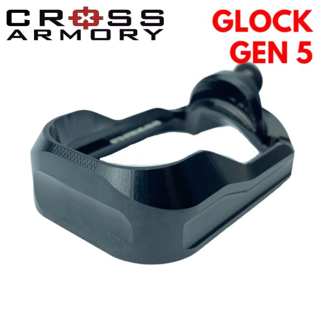 Flared Magwell for Glock Gen 5 by Cross Armory - BLACK
