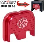 GLOCK BACK PLATE GEN 1-5 by Cross Armory - RED