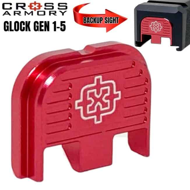 GLOCK BACK PLATE GEN 1-5 by Cross Armory - RED