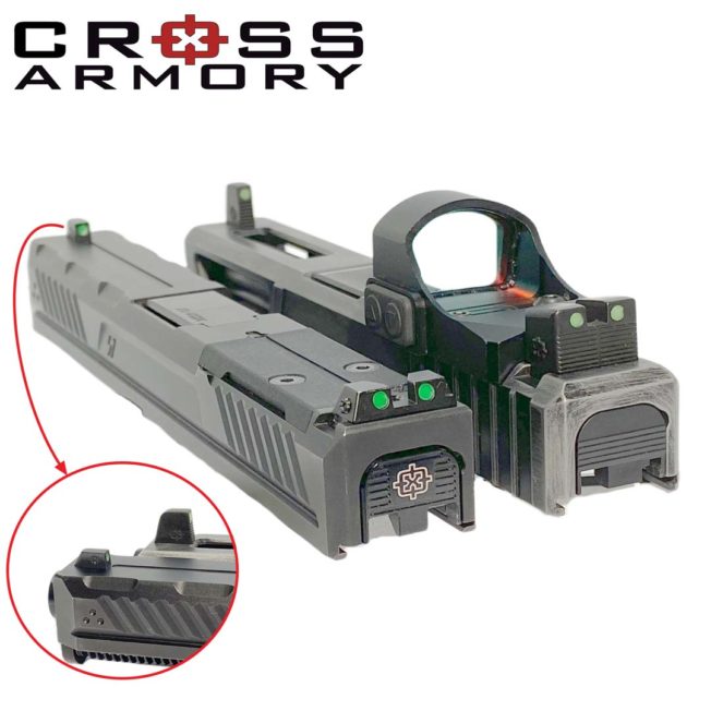 Cross Black Pistol Sights for Glock