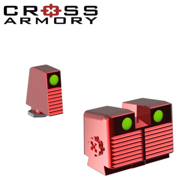 glock tall sights RED rmr red dot cross armory