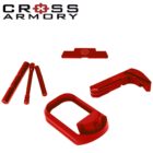 4 Piece Kit for Glock Gen 3 by Cross Armory - red