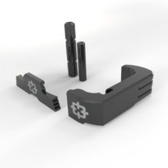 3 Piece Kit for Glock G43 by Cross Armory - BLACK