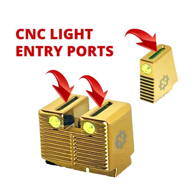 FIBER SIGHTS GOLD CNC LIGHT CROSS ARMORY