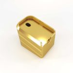 Weighted base plate for Glock G17 G19 by Cross Armory - gold 5