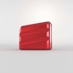 Weighted base plate for Glock G17 G19 by Cross Armory - red 2