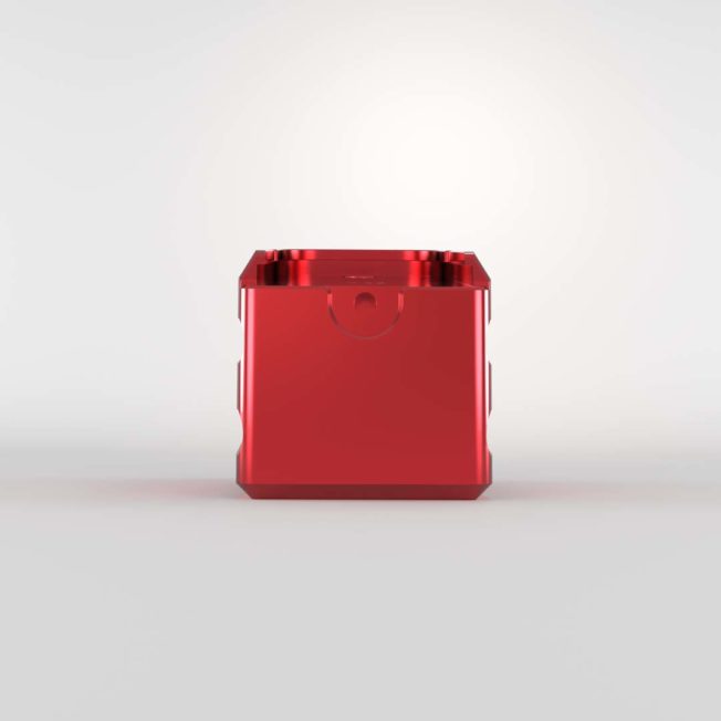 Weighted base plate for Glock G17 G19 by Cross Armory - red