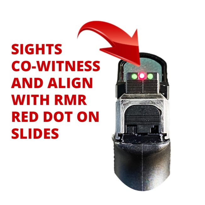 RED DOT CO WITHNESS TALL SIGHTS FIBER CROSS ARMORY