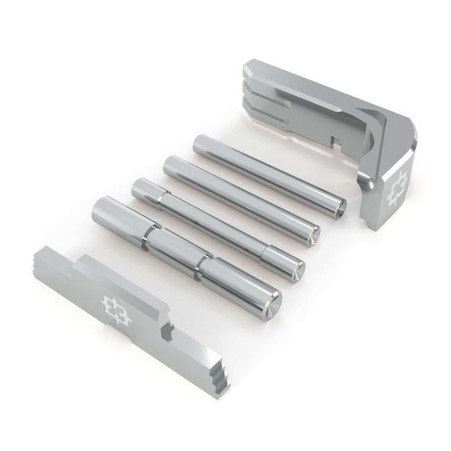 3 Piece Kit for P80 by Cross Armory - silver