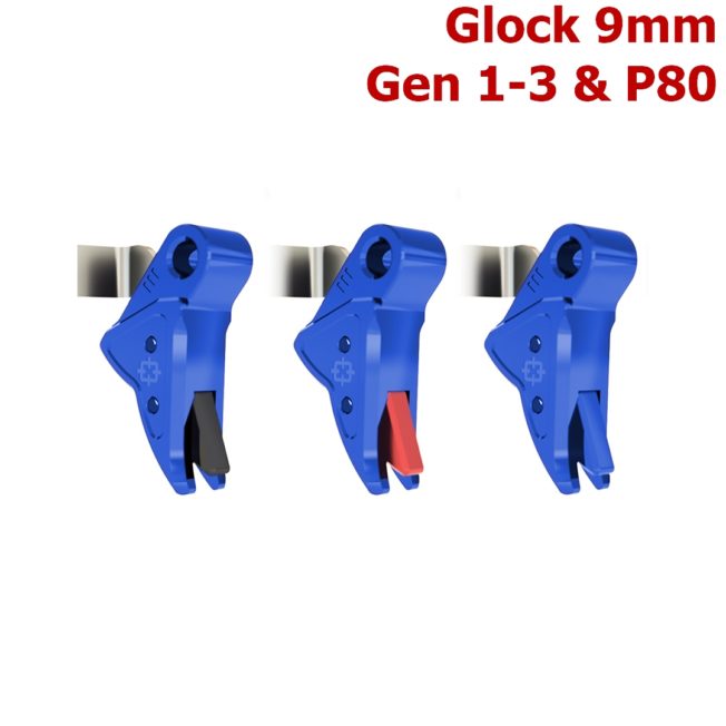 BLUE Glock Trigger Upgrades by Cross Armory