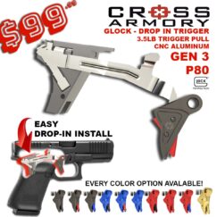 Cross Armory Drop-In Trigger for GLOCK Gen3 & P80