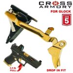 GLOCK GEN 5 TRIGGER - DROP IN - GOLD GOLD - CROSS ARMORY