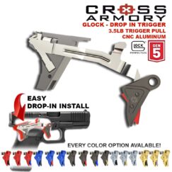 Gen5 Drop-In Trigger Flat Faced Hybrid for Glock 9mm by Cross Armory