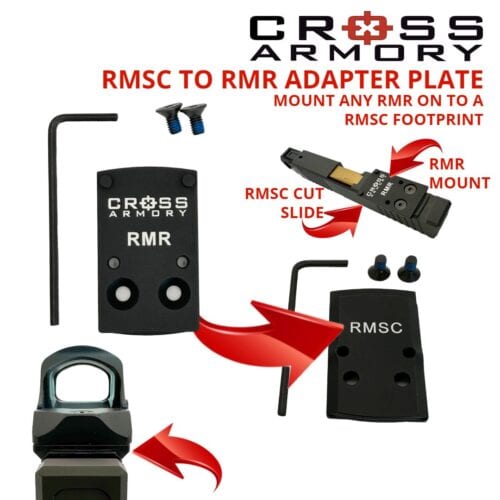 Mos Cut Vs Rmr RMSC to RMR Adapter Plate | Convert RMSC Optic Cut to Fit RMR Red Dot Sight