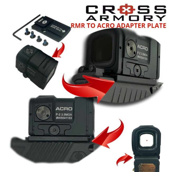 RMR TO ACRO MOUNTED CUT OUTS – CROSS ARMORY