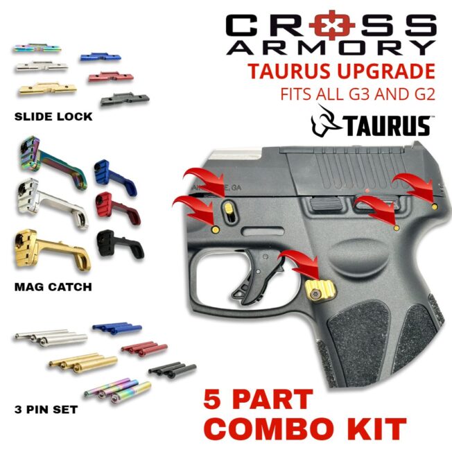 TAURUS 5 PART UPGRADE COMBO KIT – CROSS ARMORY