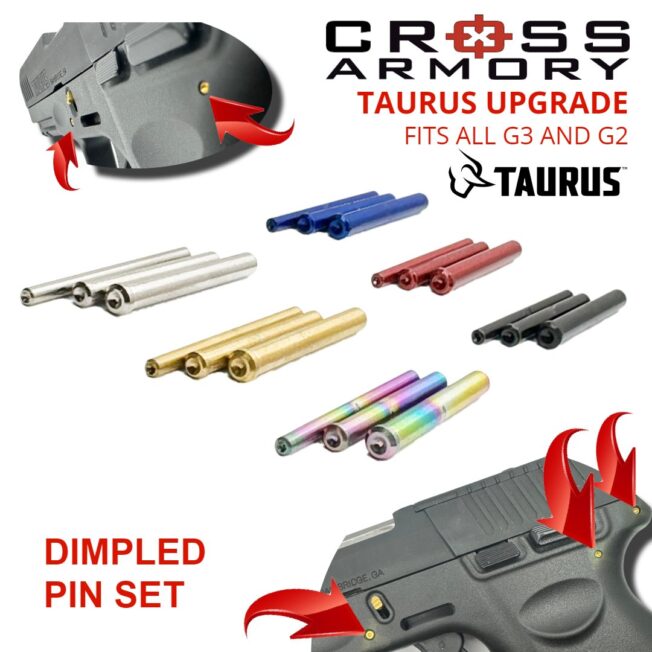 TAURUS G3-G2 DIMPLED PIN SET – CROSS ARMORY