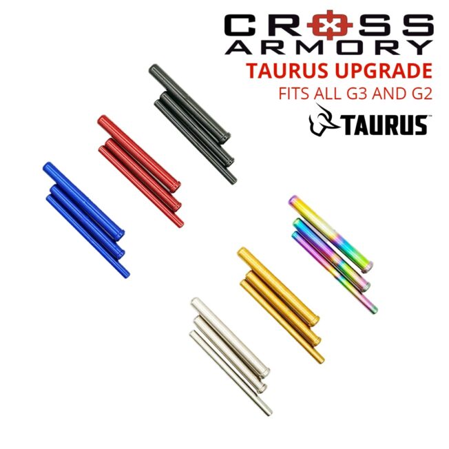 TAURUS G3-G2 DIMPLED PIN SET TOP VIEW- CROSS ARMORY