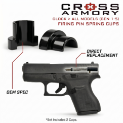 Glock Firing Pin Spring Cups – OEM Replacement Set - by Cross Armory