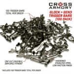 glock gen3 trigger bars 100 pack – cross armory