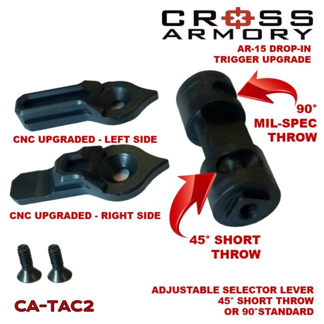 AR DROP IN TRIGGER TAC2 – CROSS ARMORY – SELECTOR PARTS