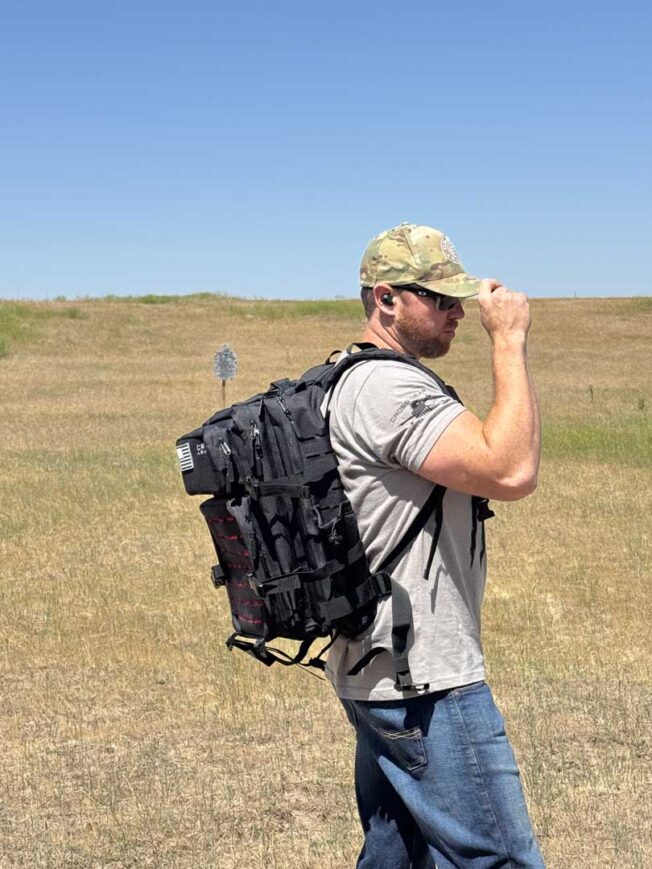 Cross Armory Tactical HIGHCAP Backpack with MOLLE - black with red