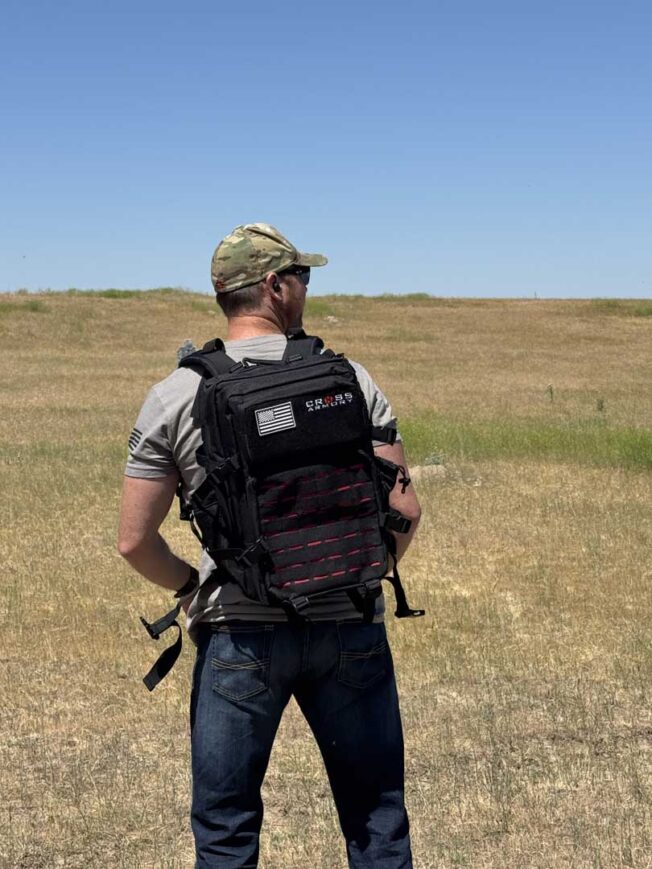 Cross Armory Tactical HIGHCAP Backpack with MOLLE - black with red2