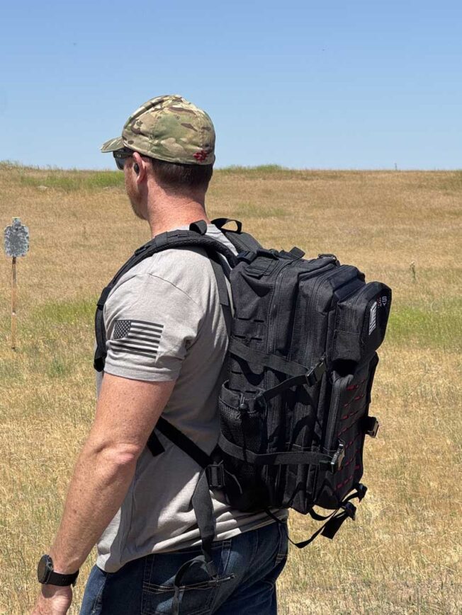 Cross Armory Tactical HIGHCAP Backpack with MOLLE - black with red3