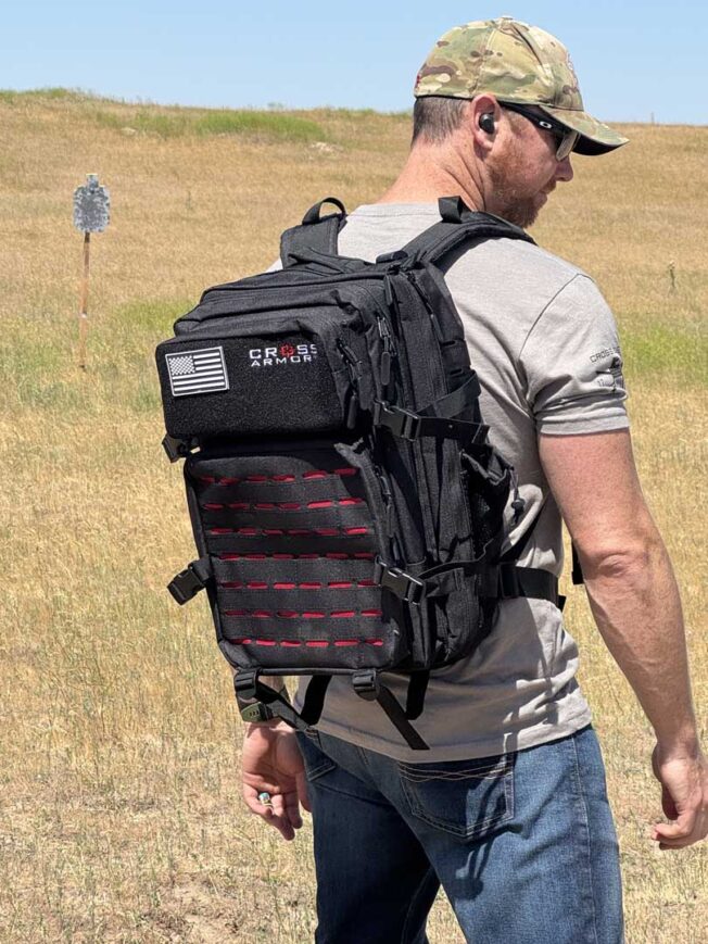 Cross Armory Tactical HIGHCAP Backpack with MOLLE - black with red6