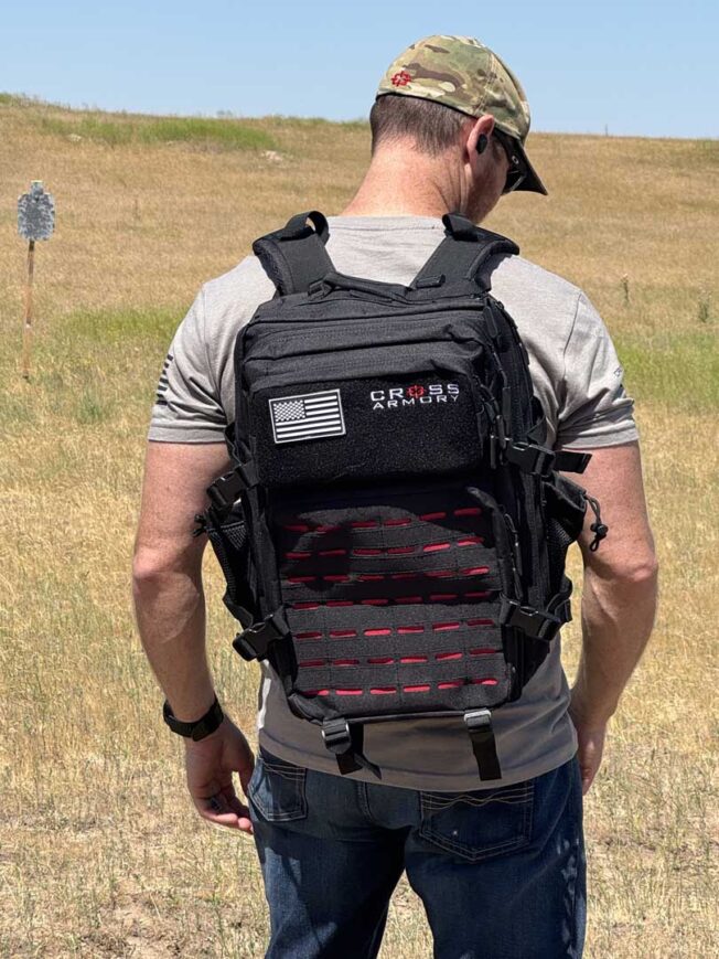 Cross Armory Tactical HIGHCAP Backpack with MOLLE - black with red7