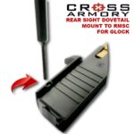 REAR SIGHT DOVETAIL MOUNT TO RMSC FOR GLOCK – PUNCH TOOL – CROSS ARMORY