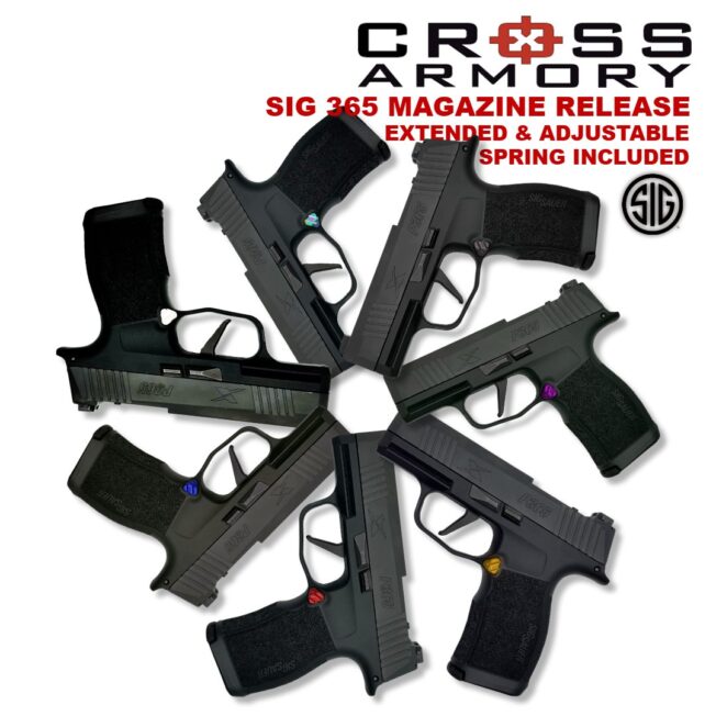 sig 365 extended adjustable mag catch – SPIRAL- Cross Armory