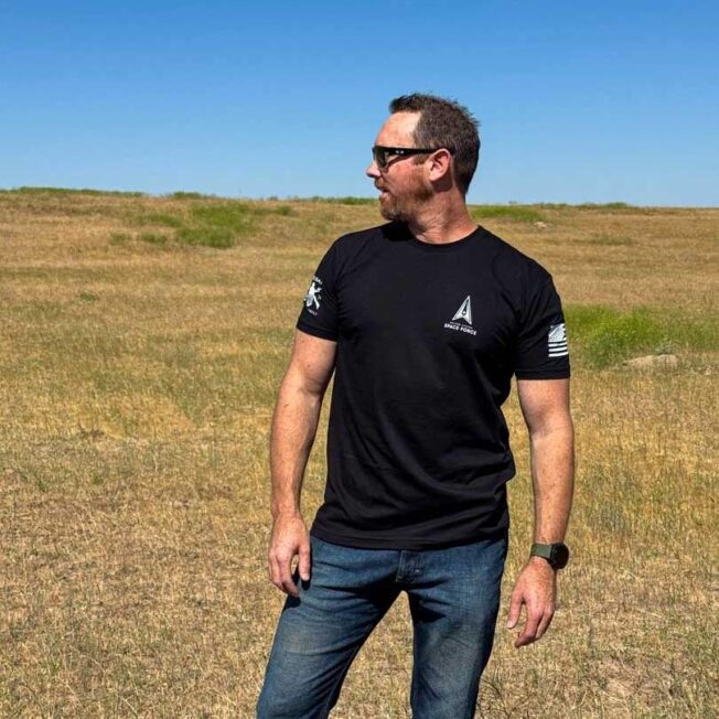 Always Above Space Force T-shirt-3 - Cross Armory Gear