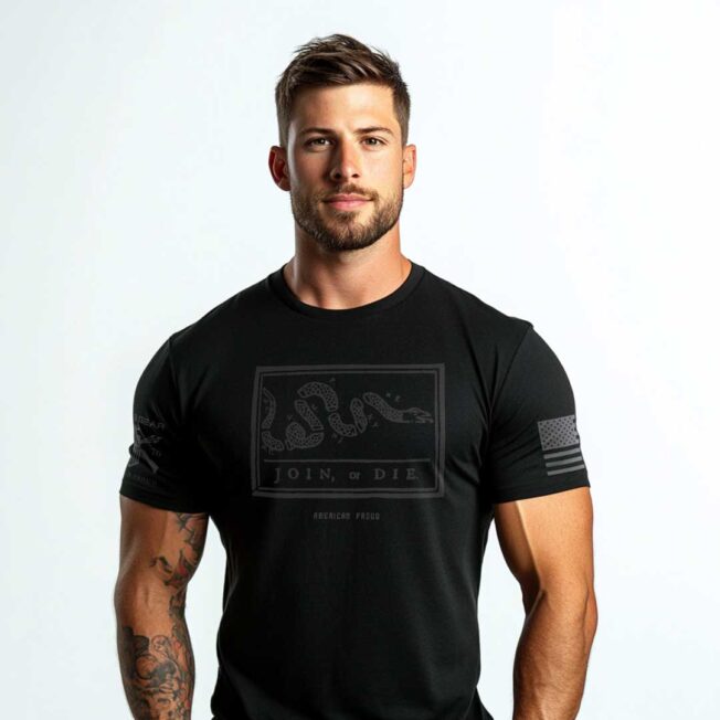 Join or Die Cross T-shirt7