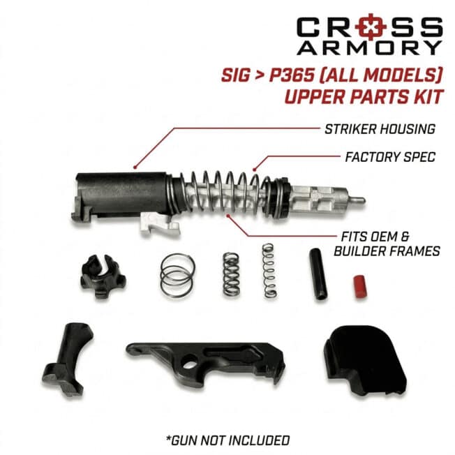 sig 365 upper parts kit – cross armory