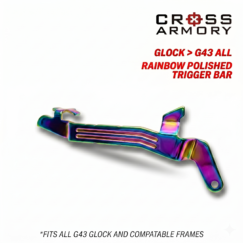 Polished Trigger Bar for G43 / G43X / G48 - RAINBOW - by Cross Armory