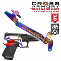 Trigger Bar for Glock Gen5 & Gen6 - RAINBOW - by Cross Armory