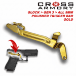 gold gen3 trigger bar- CROSS ARMORY HERO