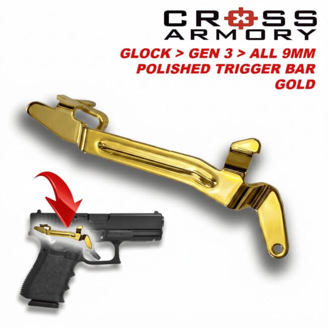 gold gen3 trigger bar- CROSS ARMORY HERO